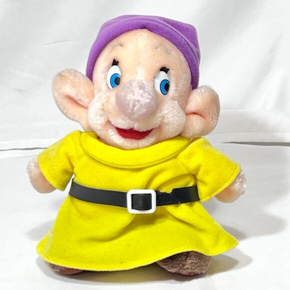 Vintage Disney World Seven Dwarfs Plushie Complete Set of 7 With Tags Snow White - Picture 14 of 15